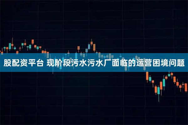 股配资平台 现阶段污水污水厂面临的运营困境问题